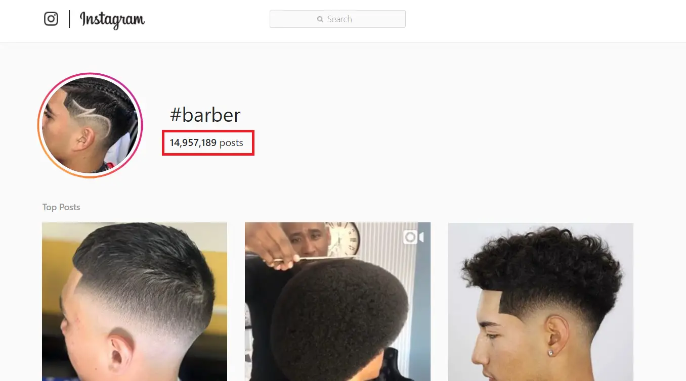 Hashtags de barbero (para copiar y pegar) en Instagram y TikTok