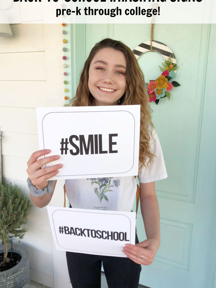 Hashtag listo para Instagram para el regreso a clases, letreros imprimibles - Pre-k ...