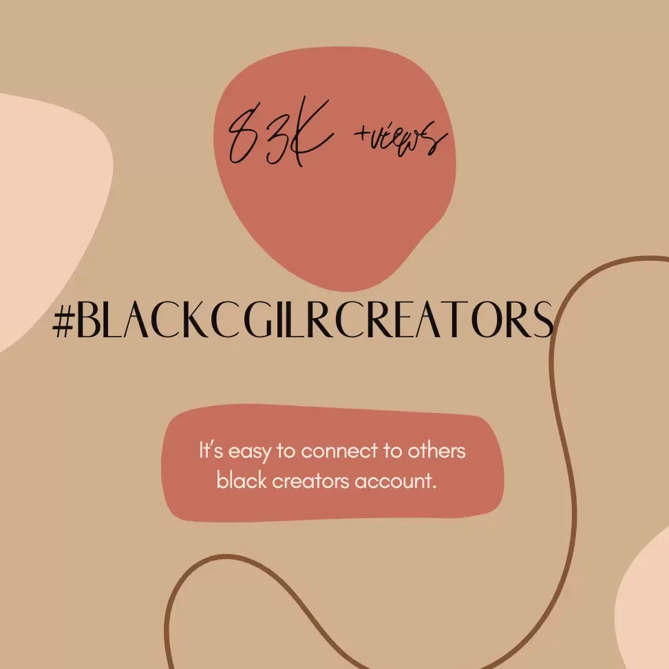 Aquí hay algunos hashtags para encontrar creadoras de chicas negras🤎 |