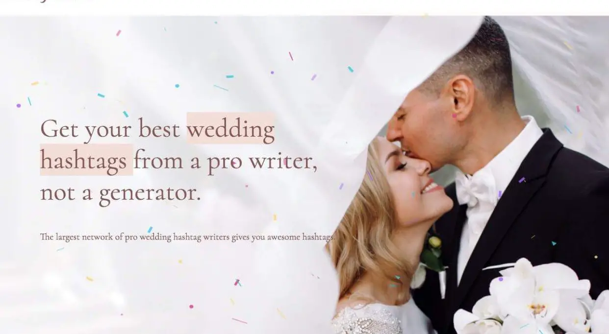 Los mejores hashtags para la industria de las bodas: la única lista que necesitará
