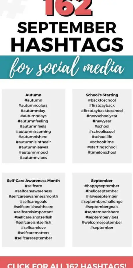 Hashtags de septiembre para redes sociales: más de 160 hashtags para 2023 ...