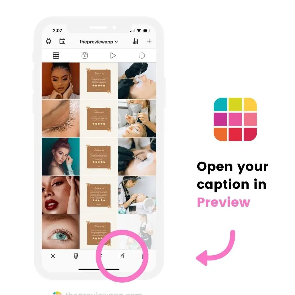 100 hashtags favoritos de Instagram para negocios de pestañas y cejas
