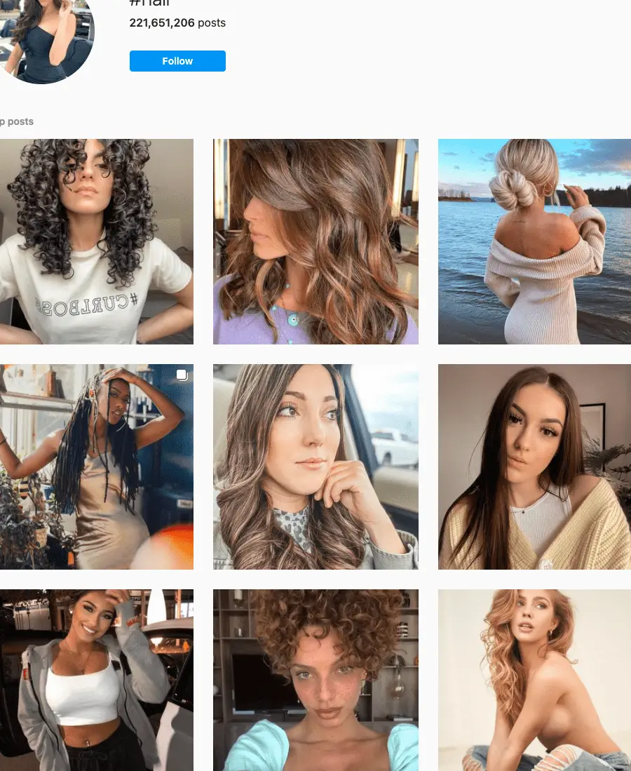 126 MEJORES hashtags para el cabello en 2021 📈 - Copiar y pegar