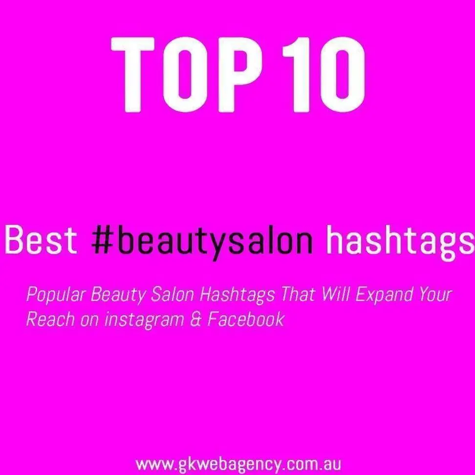 Los mejores hashtags #beautysalon para Instagram |