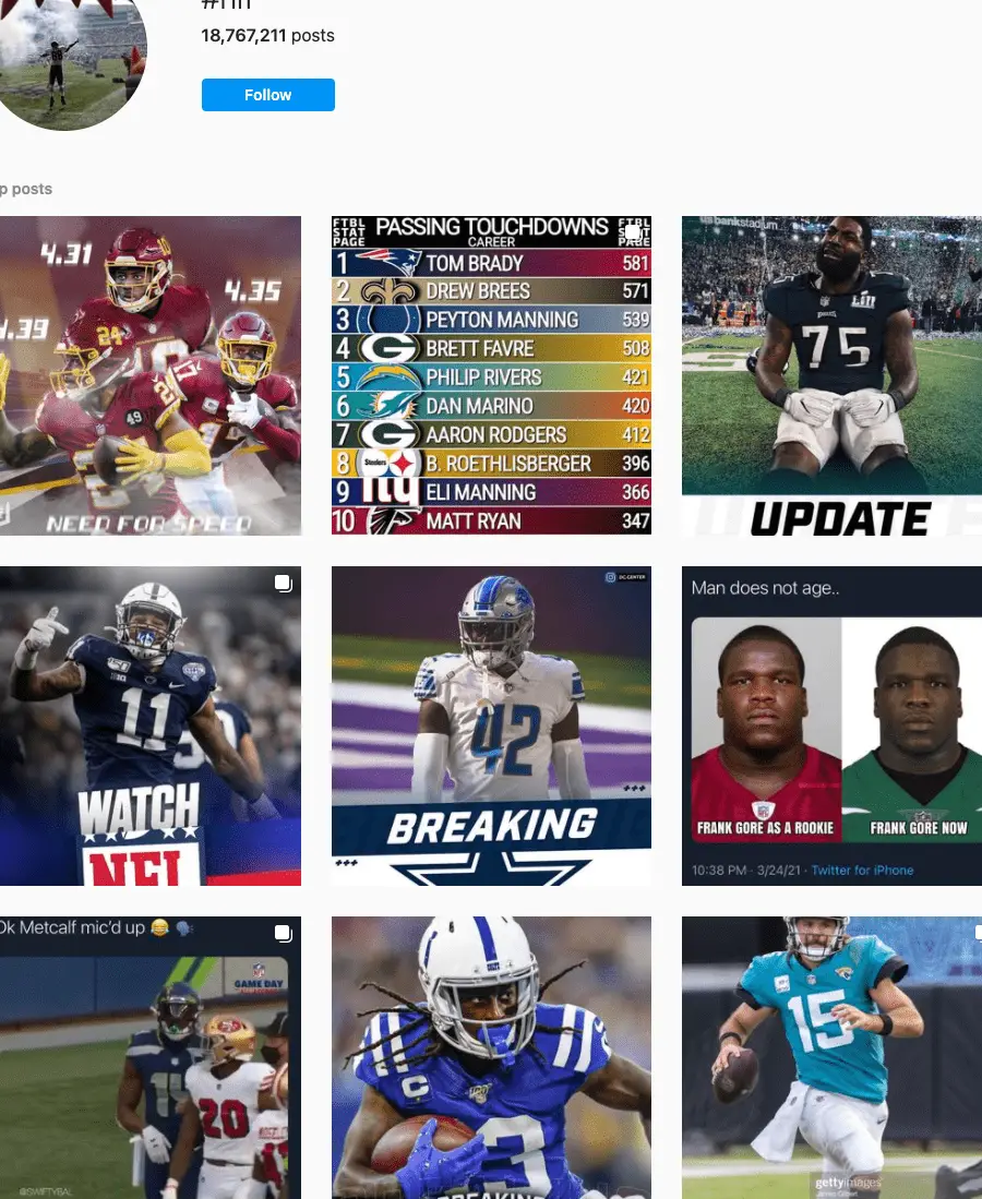 119 MEJORES hashtags de la NFL en 2021 📈 - Copiar y pegar