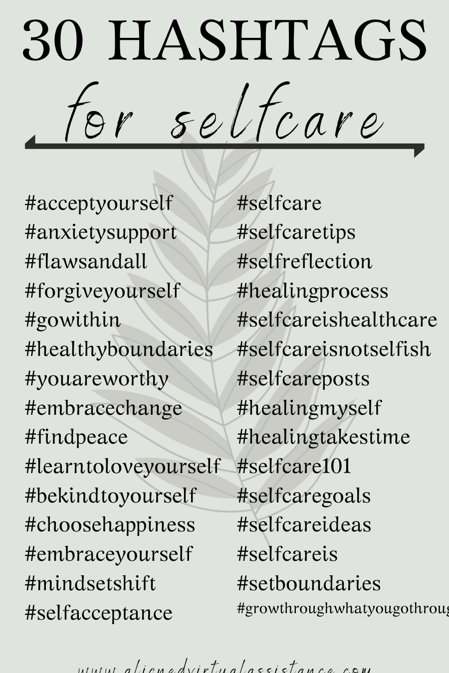 Hashtags de Instagram para el cuidado personal |
